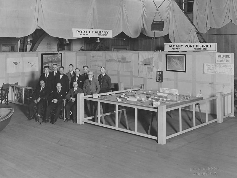 Black and white photo of the founding district commissioners