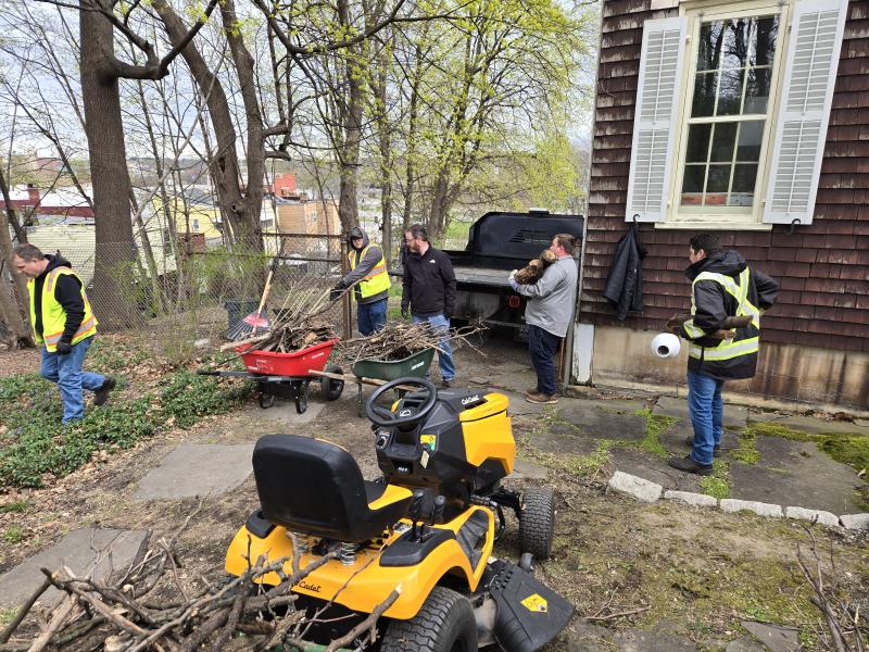 Earth Day clean up at Historic Cherry Hill in Albany's South End