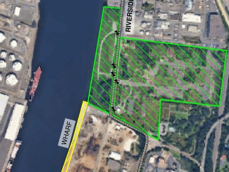 map of 35 Riverside Drive, Rensselaer