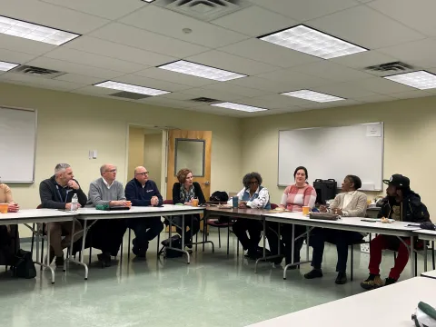 People from South End Community Collaborative and then-Assemblymember Pat Fahy