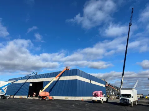 warehouse under construction 