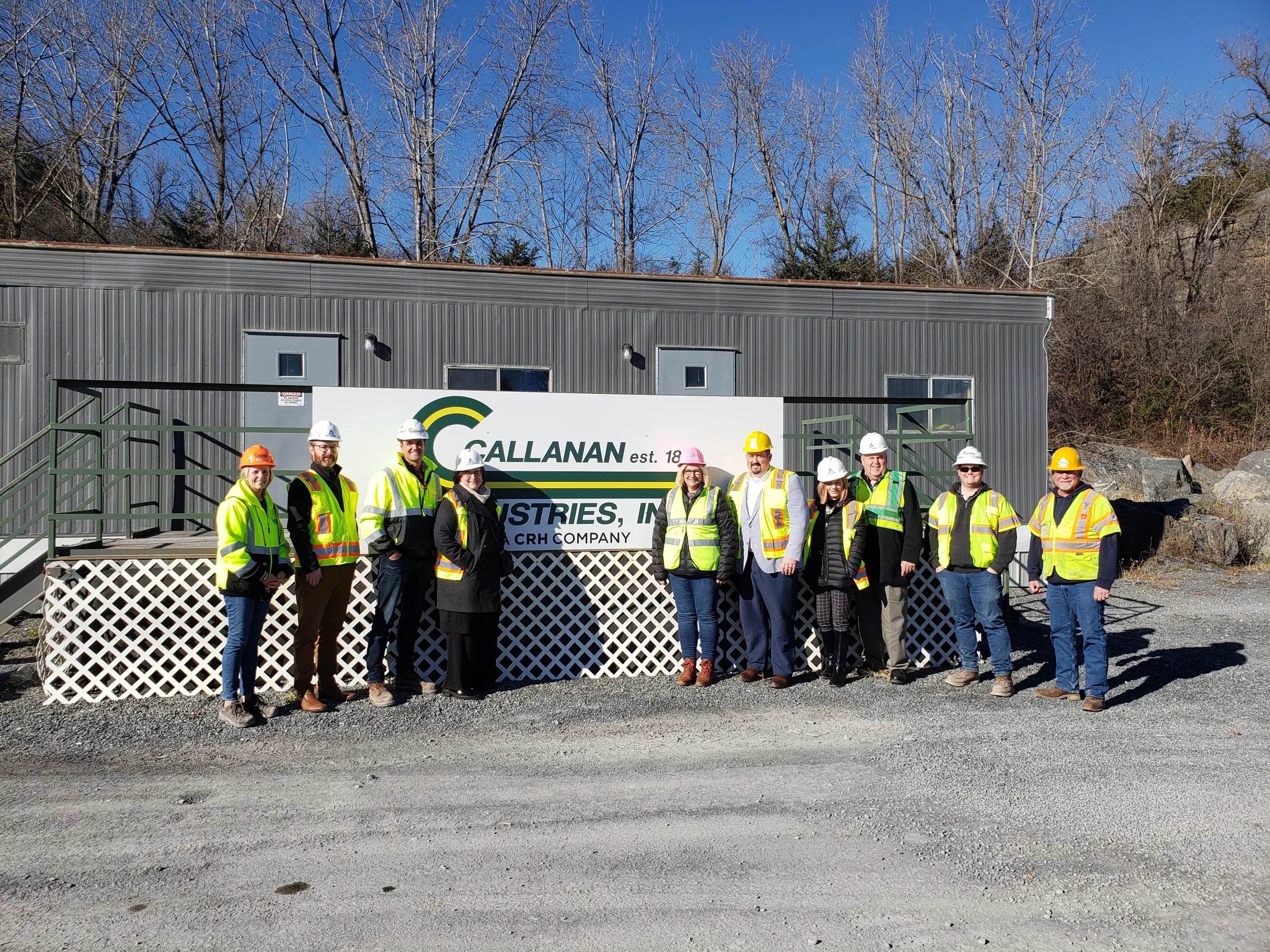 Port staff at Callanan Quarry tour