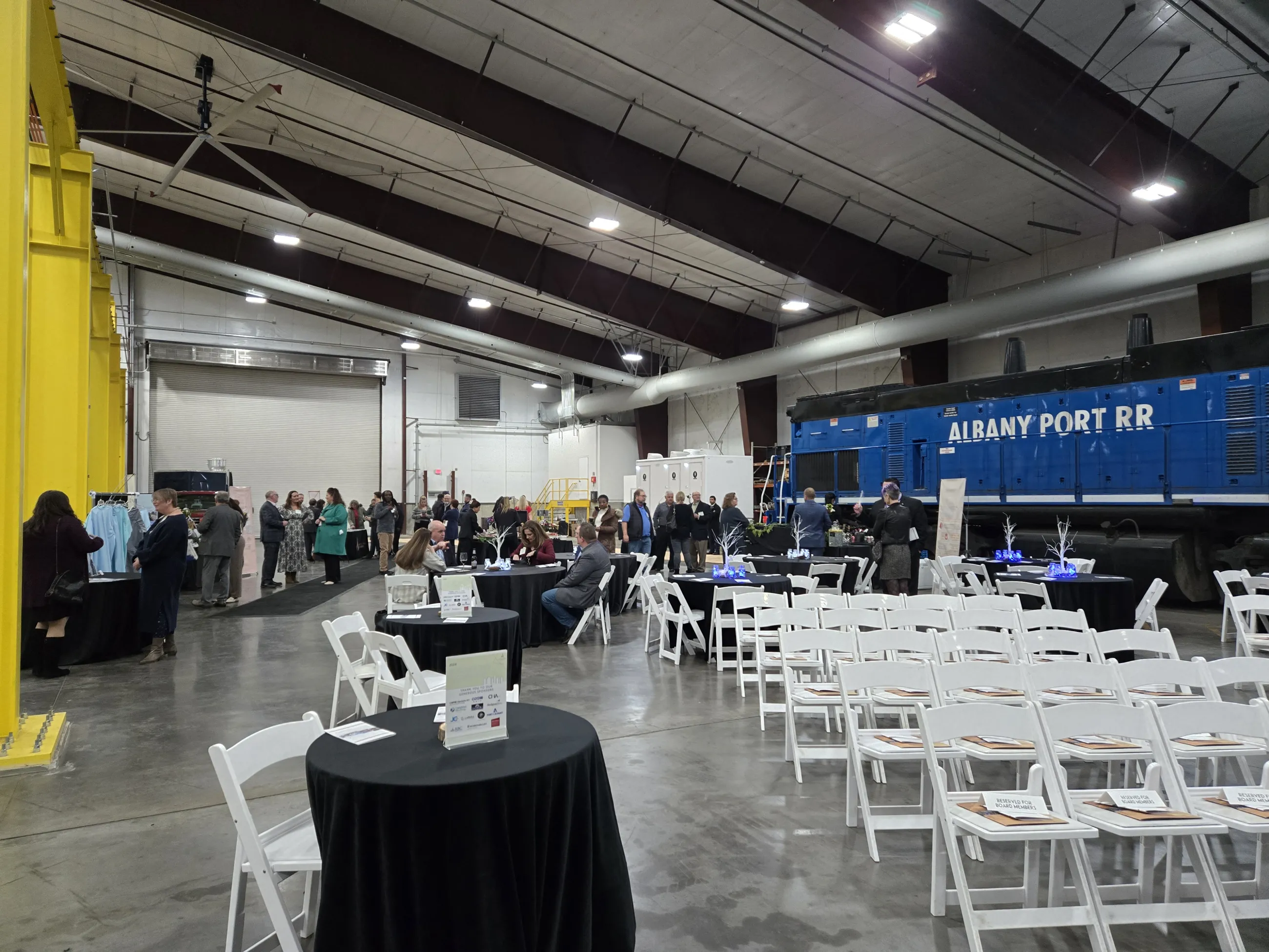 Dagen Warehouse set with Port RR locomotive for Capitalize Albany Annual Meeting 2024